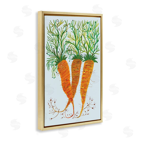Stupell Industries Kay Widdowson | Whimsical Garden Carrots