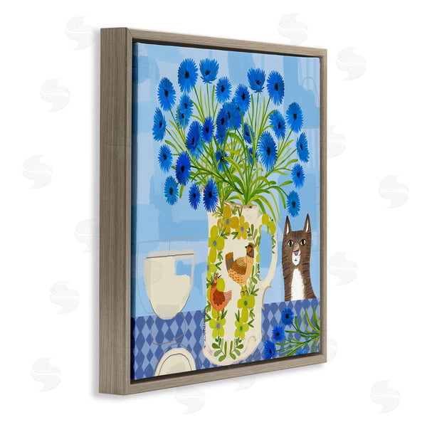 Stupell Industries Kay Widdowson | Whimsical Jug Of Cornflowers