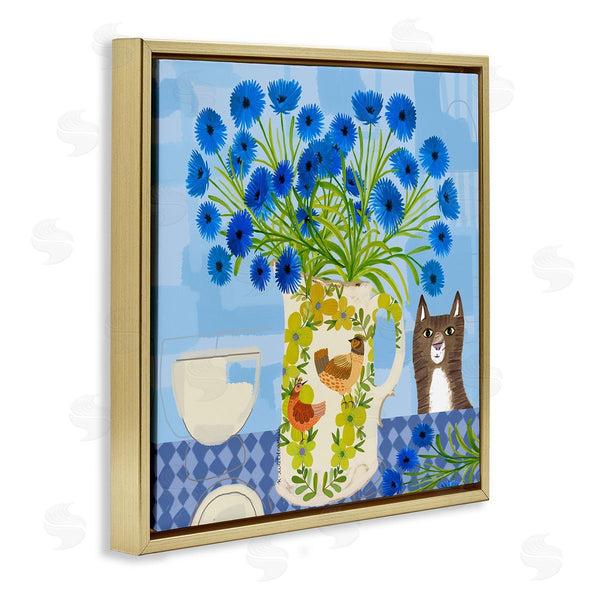 Stupell Industries Kay Widdowson | Whimsical Jug Of Cornflowers
