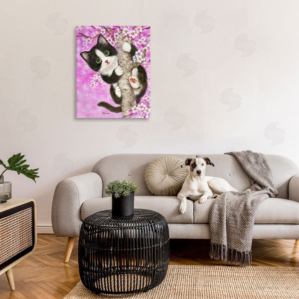 Stupell Industries Kayomi Harai | Kitten & Cherry Blossoms Wall Art