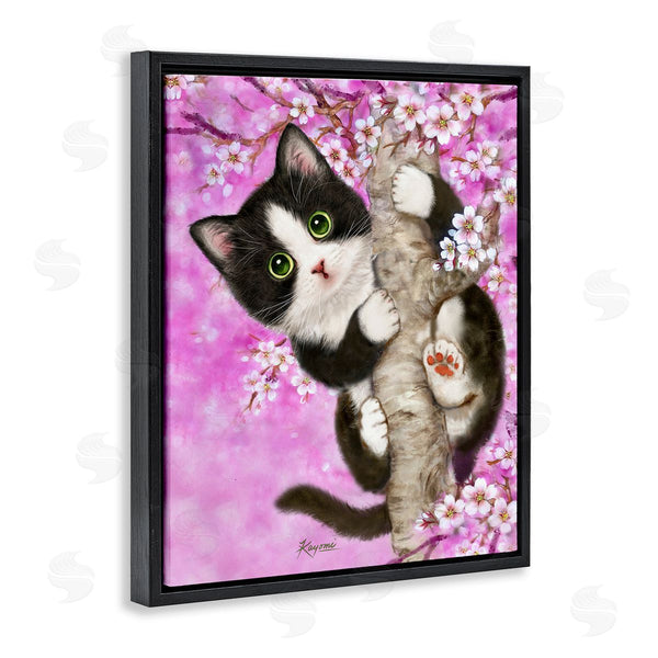 Stupell Industries Kayomi Harai | Kitten & Cherry Blossoms Wall Art