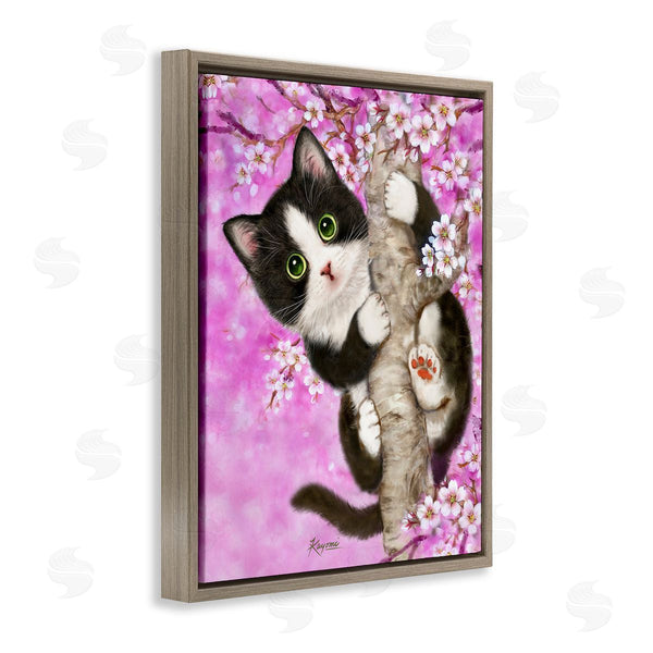 Stupell Industries Kayomi Harai | Kitten & Cherry Blossoms Wall Art