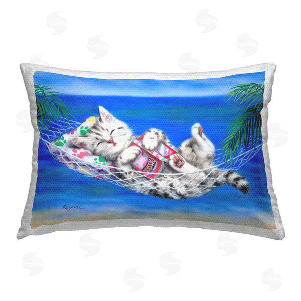 Stupell Industries Kayomi Harai | Kitten In Tropical Hammock