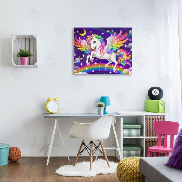 Stupell Industries Kayomi Harai | Outer Space Unicorn Wall Art