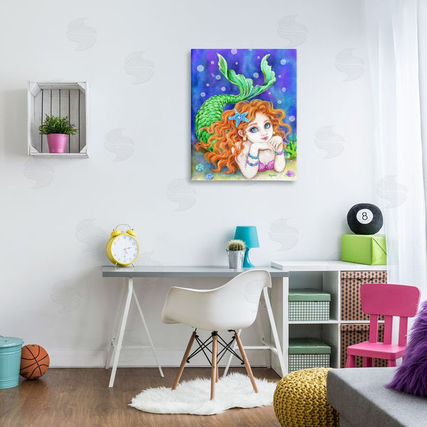 Stupell Industries Kayomi Harai | Relaxing Mermaid Underwater Wall Art