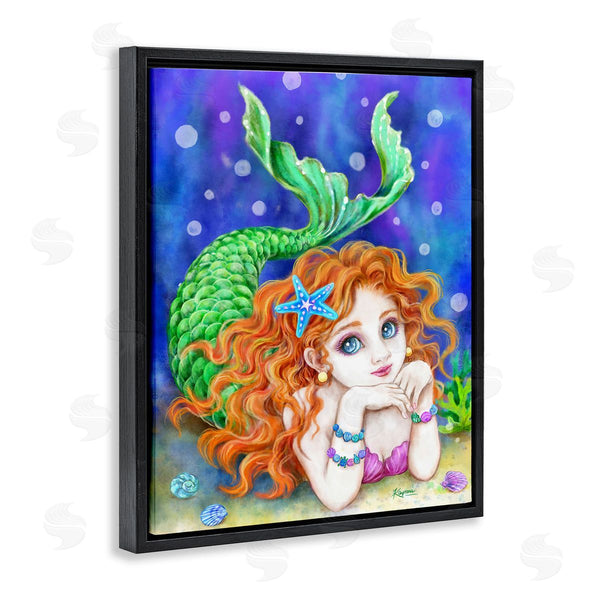 Stupell Industries Kayomi Harai | Relaxing Mermaid Underwater Wall Art