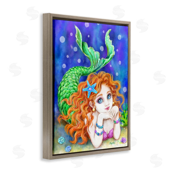 Stupell Industries Kayomi Harai | Relaxing Mermaid Underwater Wall Art