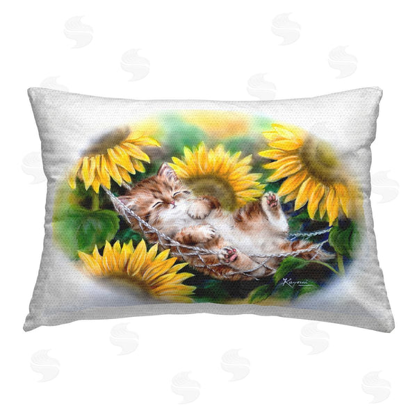 Stupell Industries Kayomi Harai | Sleeping Cat & Sunflowers