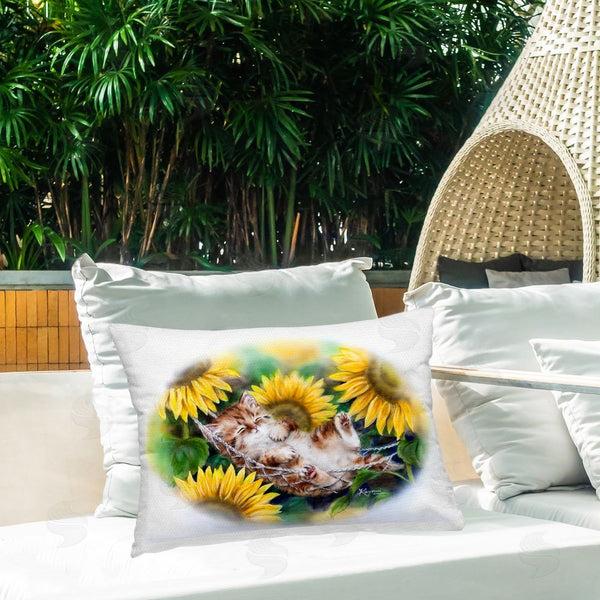 Stupell Industries Kayomi Harai | Sleeping Cat & Sunflowers