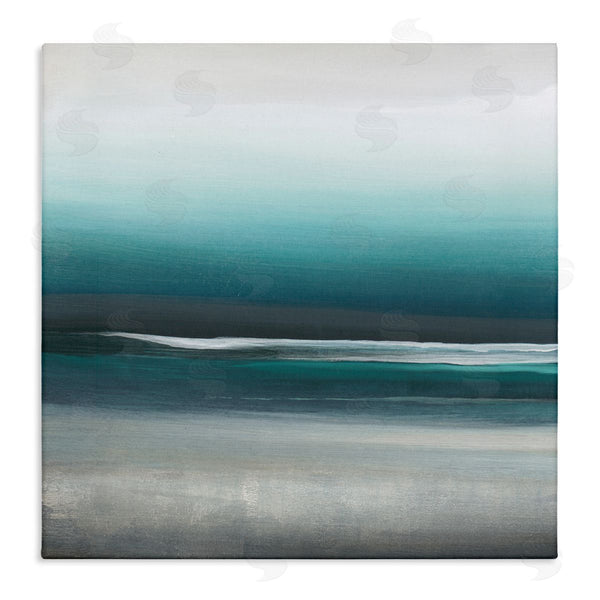 stupell industries KC Haxton | Stormy Coast Abstract Nautical Landscape Grey Blue Pop Wall Art
