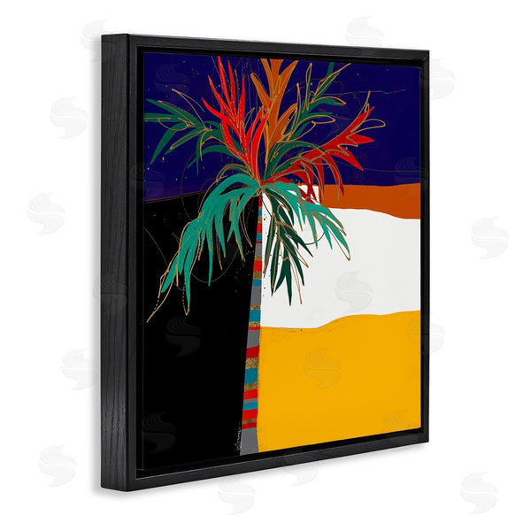 Stupell Industries Keith Morgan | Abstract Tropical Palm Tree Bold Blocked Pattern Wall Art