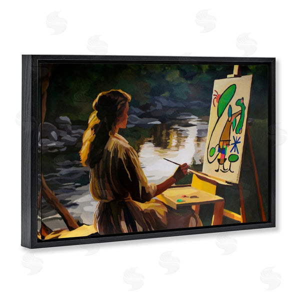 Stupell Industries Keith Thomson | Abstract Landscape Painter's Easel Wall Art