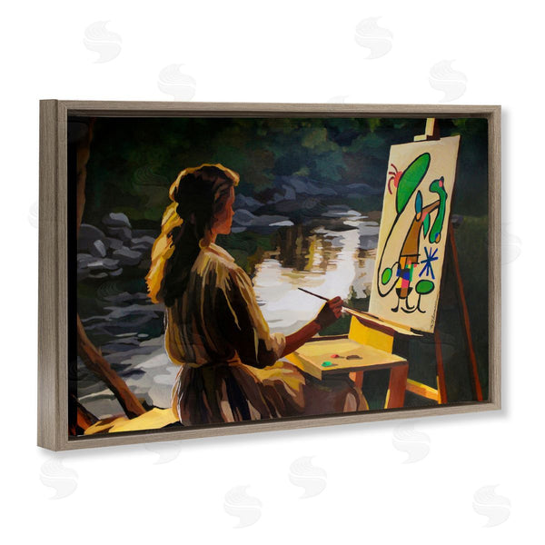 Stupell Industries Keith Thomson | Abstract Landscape Painter's Easel Wall Art