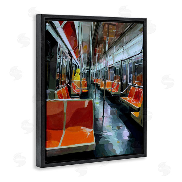Stupell Industries Keith Thomson | Bird Character In Subway Train