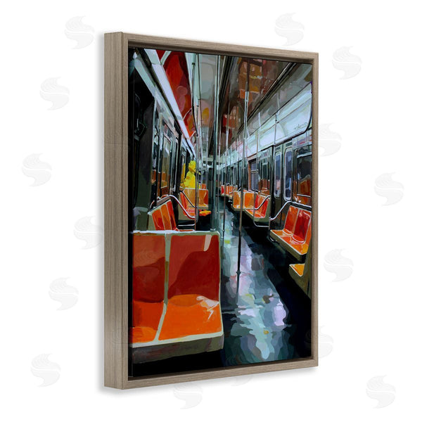 Stupell Industries Keith Thomson | Bird Character In Subway Train