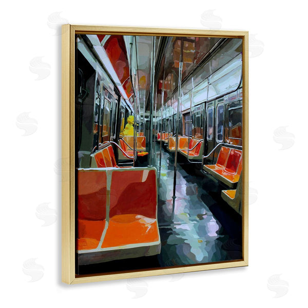 Stupell Industries Keith Thomson | Bird Character In Subway Train