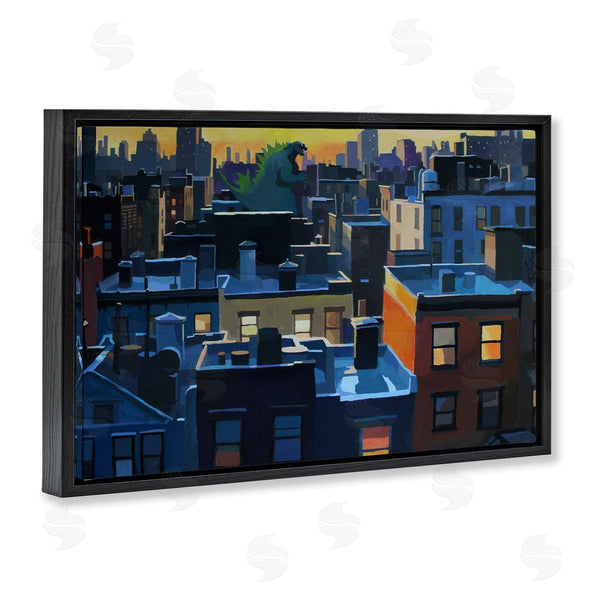 Stupell Industries Keith Thomson | Cityscape With Distant Monster