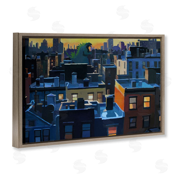 Stupell Industries Keith Thomson | Cityscape With Distant Monster