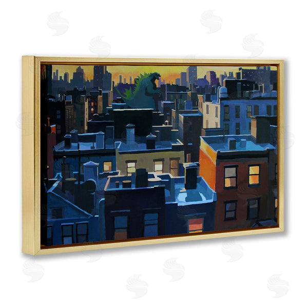 Stupell Industries Keith Thomson | Cityscape With Distant Monster