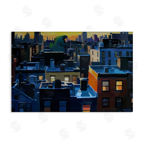 stupell industries Keith Thomson | Cityscape with Distant Monster