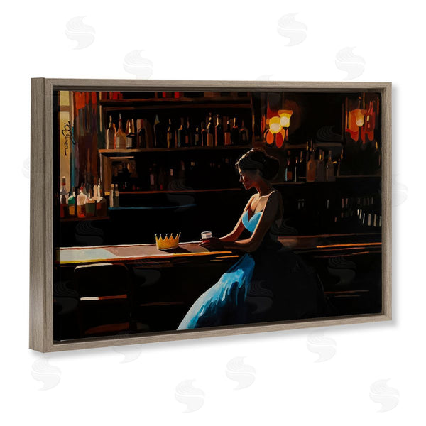 Stupell Industries Keith Thomson | Crown Royal Female At Bar Wall Art