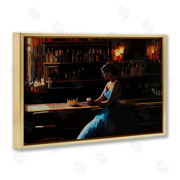Stupell Industries Keith Thomson | Crown Royal Female At Bar Wall Art