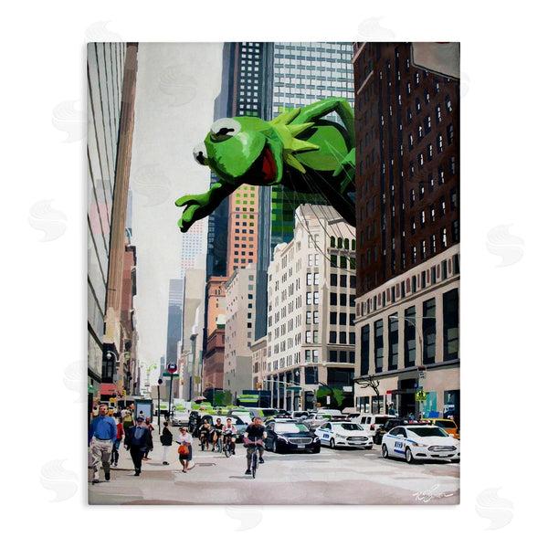 stupell industries Keith Thomson | Frog Character over City