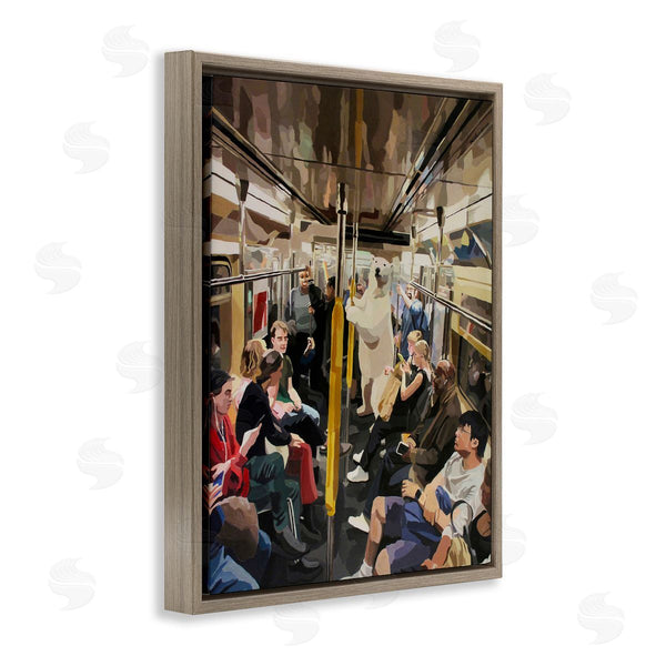 Stupell Industries Keith Thomson | Polar Bear On Subway