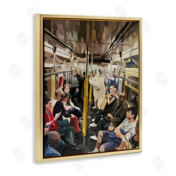 Stupell Industries Keith Thomson | Polar Bear On Subway