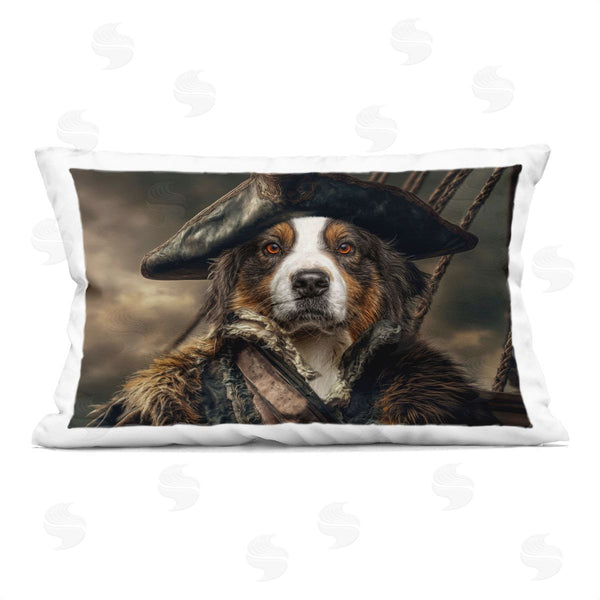 stupell industries Kelley Parker | Barking Buccaneer Pirate Dog Printed Throw Pillow