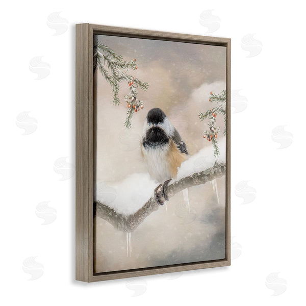 Stupell Industries Kelley Parker | Bird On Winter Branch Wall Art