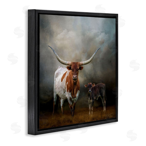 Stupell Industries Kelley Parker | Longhorn And Calf Babysitter