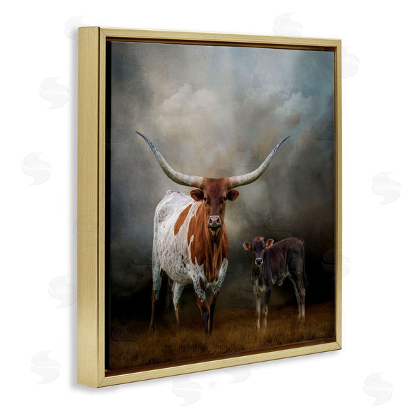 Stupell Industries Kelley Parker | Longhorn And Calf Babysitter