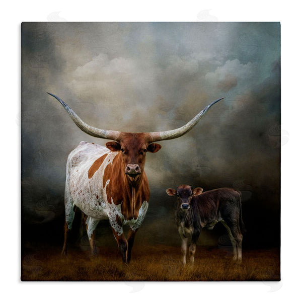 stupell industries Kelley Parker | Longhorn and Calf Babysitter