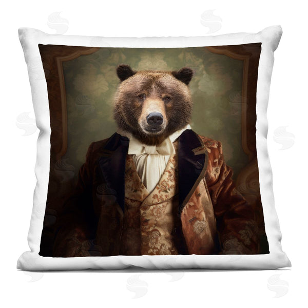 stupell industries Kelley Parker | Lord Bearington's Finest Hour Printed Throw Pillow