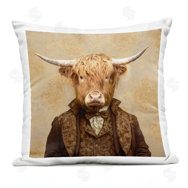 Stupell Industries Kelley Parker | Lord Of Highlands Cattle Printed Throw Pillow