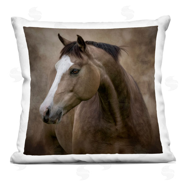 stupell industries Kelley Parker | Noble Silence Horse Printed Throw Pillow