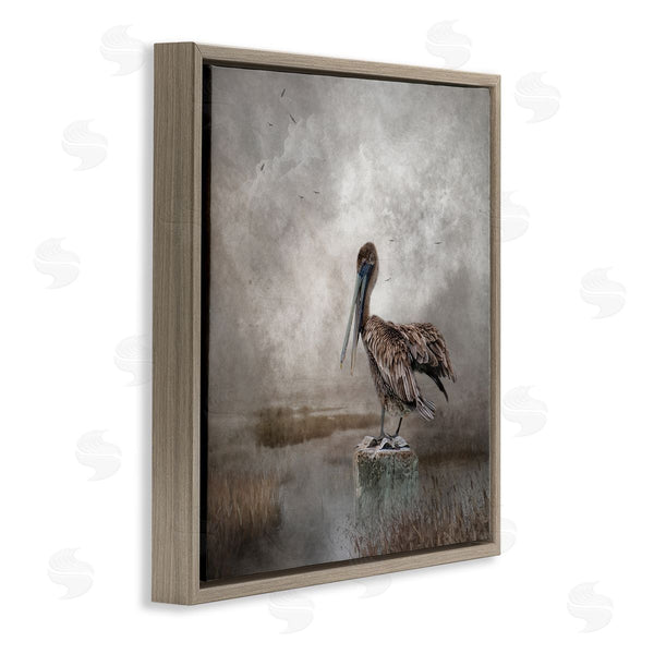 Stupell Industries Kelley Parker | Pelican Bird Waterside Marsh Wall Art