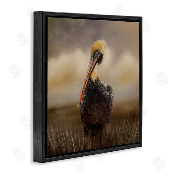 Stupell Industries Kelley Parker | Pelican Cloudy Nature Sky Wildlife Wall Art