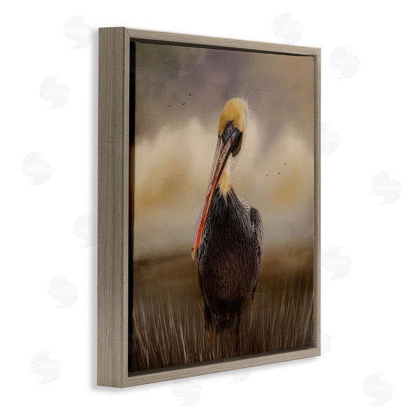 Stupell Industries Kelley Parker | Pelican Cloudy Nature Sky Wildlife Wall Art