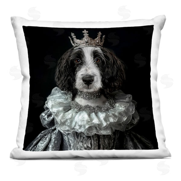 stupell industries Kelley Parker | Princess Pepper Royal Dog Printed Throw Pillow