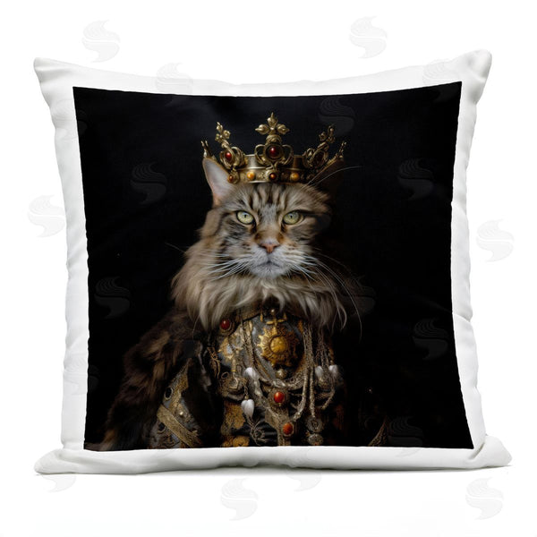 Stupell Industries Kelley Parker | Purrfectly Proper Cat Printed Throw Pillow
