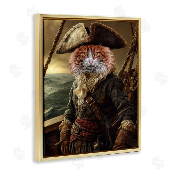 Stupell Industries Kelley Parker | Swashbuckling Whiskers Cat