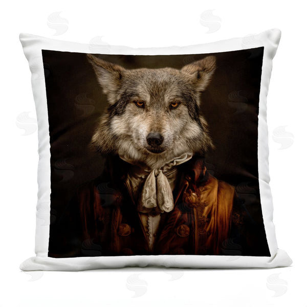 Stupell Industries Kelley Parker | Wolf Of High Society Printed Throw Pillow