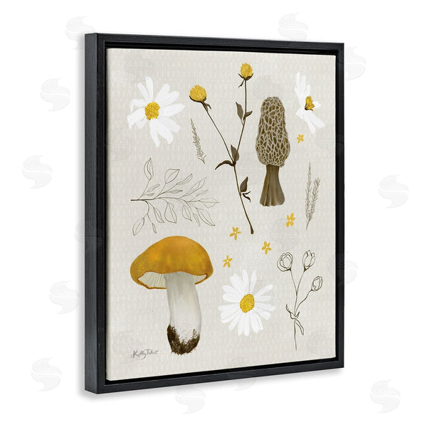 Stupell Industries Kelley Talent | Autumn Foliage Assortment Wild Mushrooms Flowers Plants Wall Art