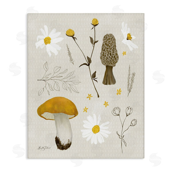 stupell industries Kelley Talent | Autumn Foliage Assortment Wild Mushrooms Flowers Plants Wall Art