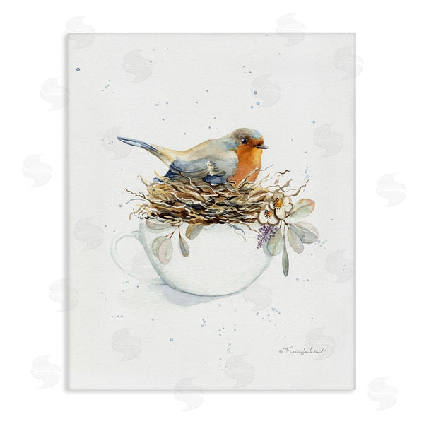 stupell industries Kelley Talent | Bird in Coffee Mug Nest Wall Art