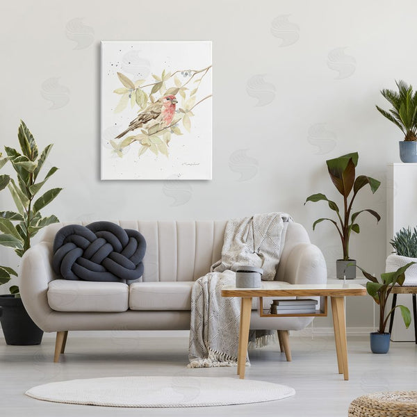 Stupell Industries Kelley Talent | Bird On Branch Watercolor Wall Art
