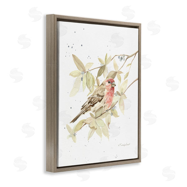 Stupell Industries Kelley Talent | Bird On Branch Watercolor Wall Art