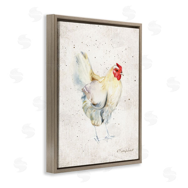 Stupell Industries Kelley Talent | Chicken With Speckled Paint Wall Art